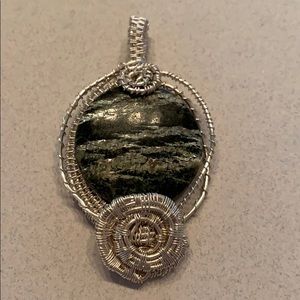 Zebra Jasper Silver Pendant